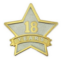 Year of Service Star Pin - 18 Year